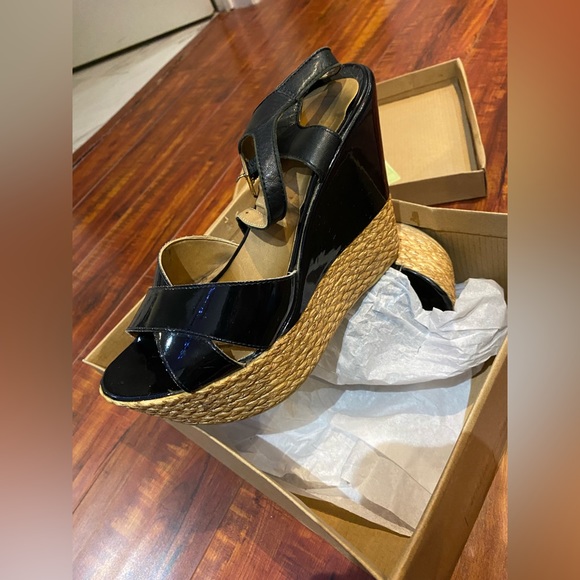 Platform trending cute straw sandal wedges - Picture 1 of 4